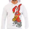 Sudadera George V París Roja Pedrería Brillante Conejo Rojo