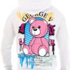 Sudadera George V Paris Blanca Oso Rosa