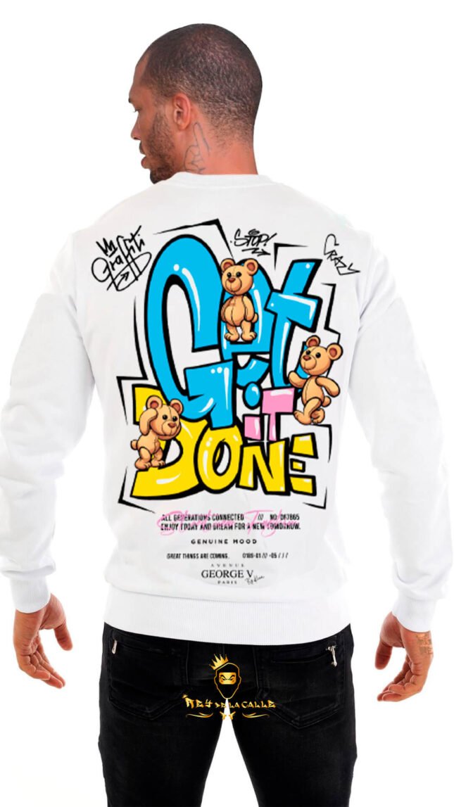 Sudadera Avenue George V París Blanca Get It Done
