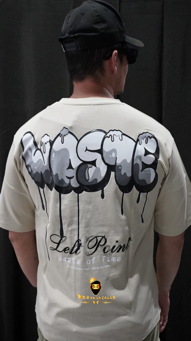 Camiseta Left Point Beige Waste