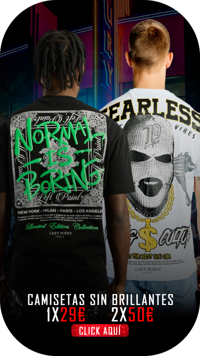 CAMISETAS SIN BRILLANTES 29€ O 2 POR 50€